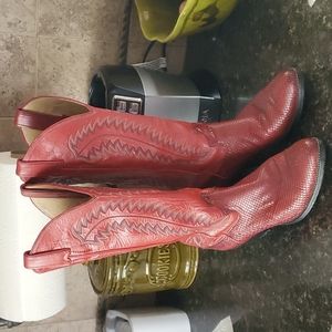 Vintage Justin's Cowboy Boots Snakeskin